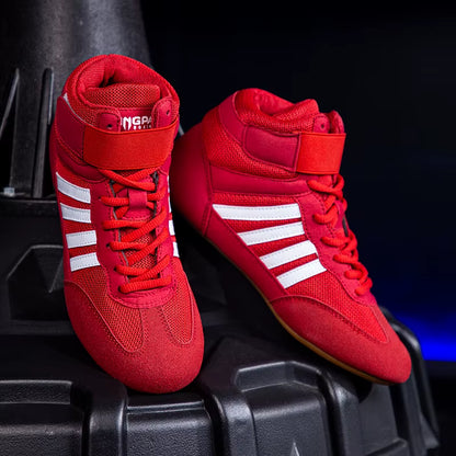 Training Wrestling Shoes Men Female Fitness Boxing Shoes Mesh Breathable Boxing Shoes Men High Quality Wrestling Shoes