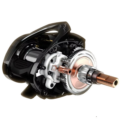 Giu 99 Carbon BFS NMB SIC BB 3D Dynamic Suspension Magnetic Brake 8.1:1 Ratio 4KG Drag Power Baitcasting Fishing Reel