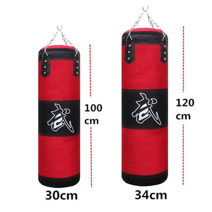 Schwerer Boxsack mit Deckenhaken und Stahlkette für Fitnesstraining, MMA, Kickboxen, Muay Thai, Karate und Taekwondo