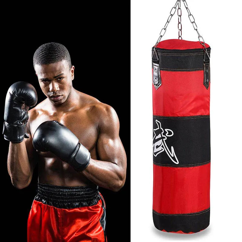Schwerer Boxsack mit Deckenhaken und Stahlkette für Fitnesstraining, MMA, Kickboxen, Muay Thai, Karate und Taekwondo